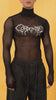 Lalavava model try-on video - y2k-cutout-sheer-mesh-turtleneck-tee