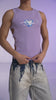 Lalavava model try-on video - purple-heart-rhinestone-cutout-tank-top